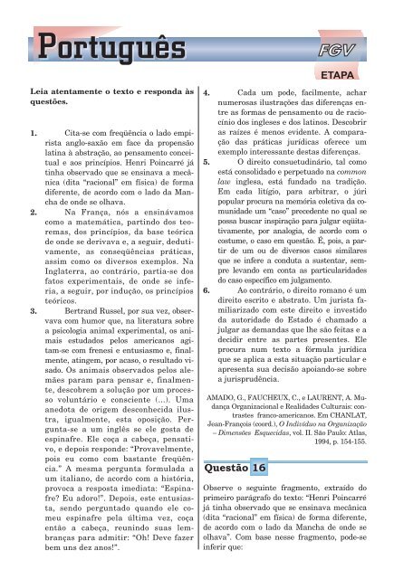 lingua portuguesa - Oficina do Estudante