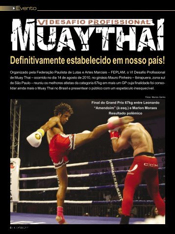 Evento VI Desafio Profissional de Muay Thai - Combat Sport