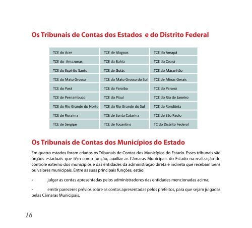 Projeto Conhecer - Tribunal de Contas do Estado de Minas Gerais