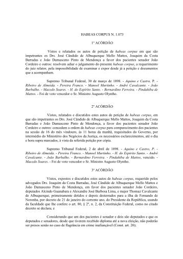 Download do Inteiro Teor do Acórdão - Supremo Tribunal Federal