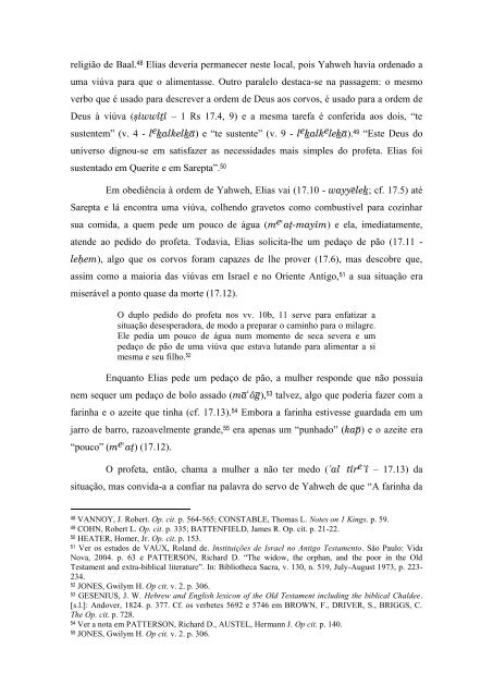 A polêmica teológica em 1 Reis 17.8-24 - Organização Palavra da ...