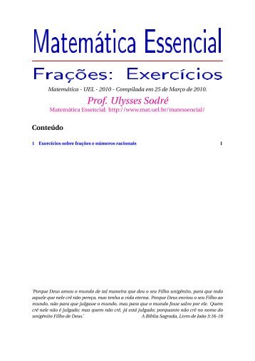 Frações: Exercícios (.pdf)