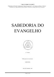 SABEDORIA DO EVANGELHO - VI