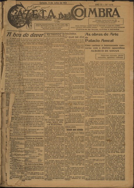 "Gazeta mm de Coimbra,, GAZETA DE COIMBRA