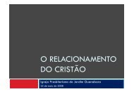 O Relacionamento do Cristão - Mateus 7.1-12