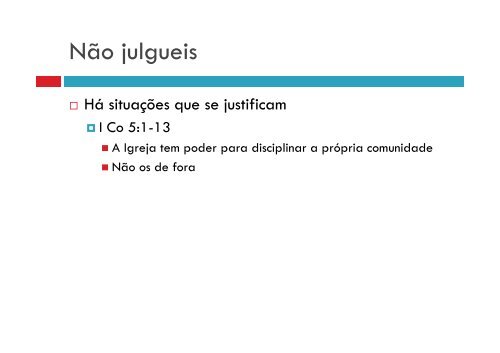 O Relacionamento do Cristão - Mateus 7.1-12