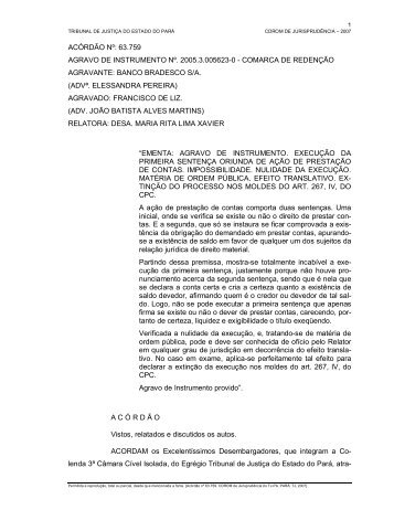 acórdão nº: 63.759 agravo de instrumento nº. 2005.3.0056230 ...