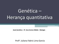 Genética – Herança quantitativa