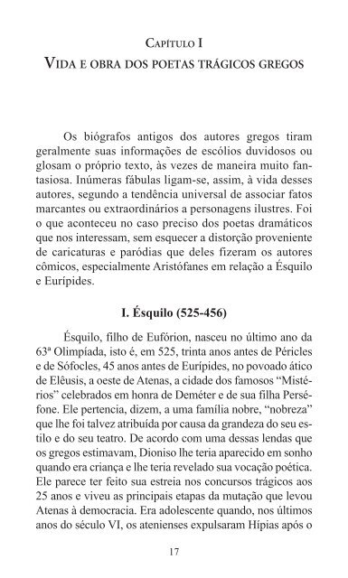 vida e obra dos poetas trágicos gregos