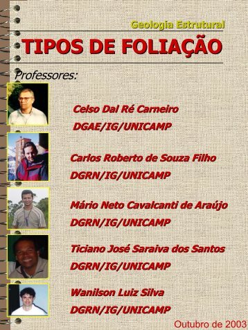 TIPOS DE FOLIAÇÃO - Unicamp