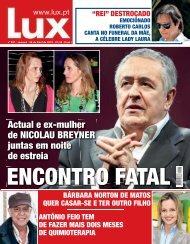 Actual e ex-mulher de NICOLAU BREYNER juntas em ... - Lux - Iol