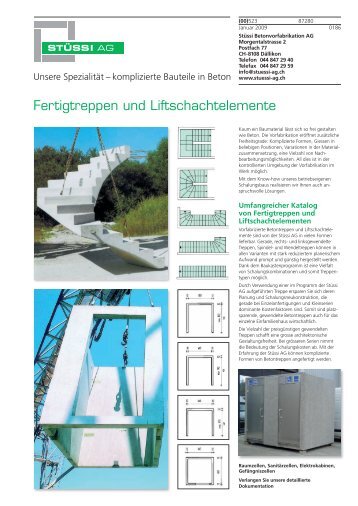 Unsere Spezialität – komplizierte Bauteile in Beton - Stüssi AG