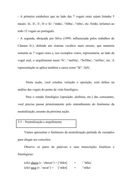 Fonologia Conteudista: Profa. Ana Lúcia dos Prazeres Costa ...