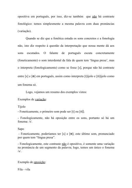 Fonologia Conteudista: Profa. Ana Lúcia dos Prazeres Costa ...