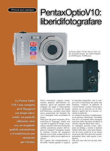 Pentax Optio V10: liberi di fotografare - Fotografia.it