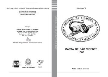 Carta de São Vicente - Reserva da Biosfera da Mata Atlântica