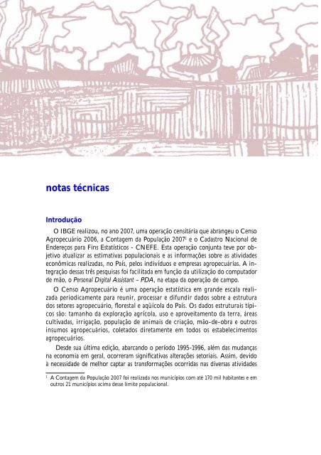 Censo Agropecuário 2006 - Resultados Preliminares - IBGE