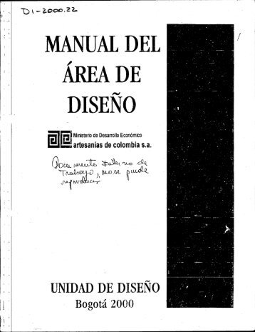 DE DISENO - Biblioteca Digital de Artesanías de Colombia