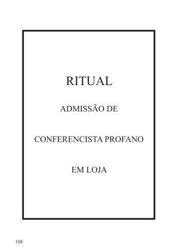 Rituais Especiais 2009 2011 CS3 - Grande Loja Maçônica do ...