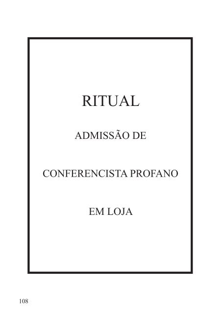 Rituais Especiais 2009 2011 CS3 - Grande Loja Maçônica do ...