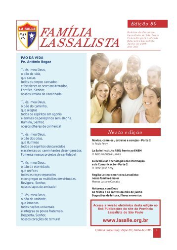 Família Lassalista nº 80 - Portal La Salle