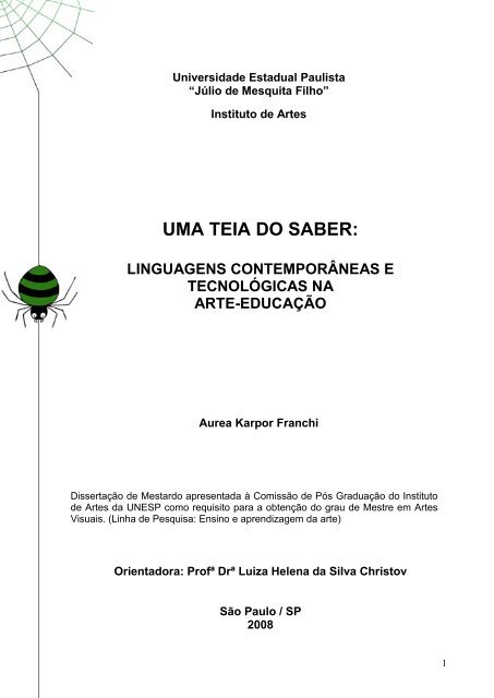 UMA TEIA DO SABER: - Unesp