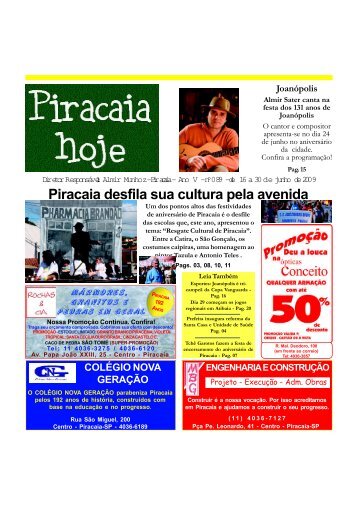 Piracaia - Ano V - Piracaiahoje.com.br