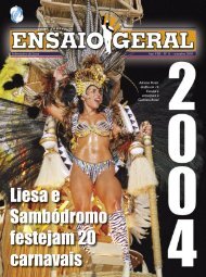 ensaio geral setembro - Liesa - Globo