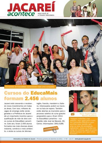 Cursos do EducaMais formam 2.456 alunos - Prefeitura de Jacareí