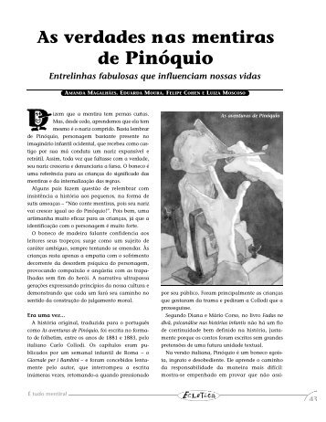 as verdades nas mentiras de pinóquio.pdf - Portal PUC-Rio Digital