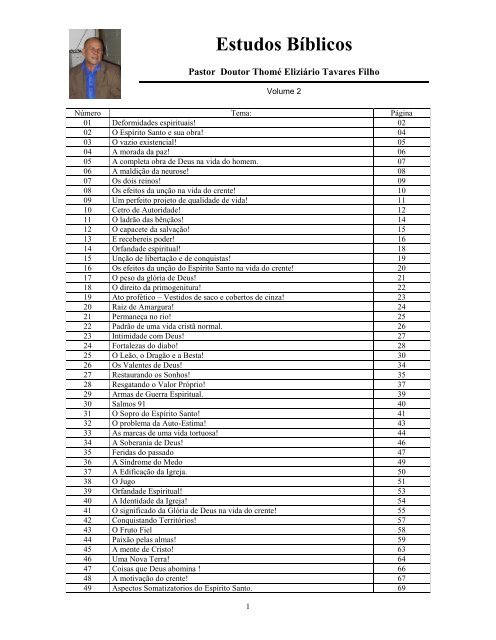 14 estudos bíblicos