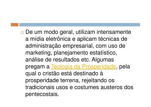 NEOPENTECOSTALISMO: O OUTRO LADO DA MOEDA Por ...