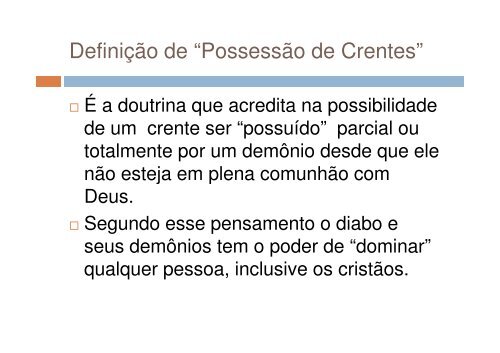 NEOPENTECOSTALISMO: O OUTRO LADO DA MOEDA Por ...