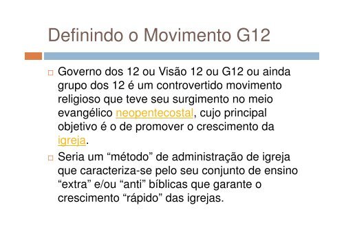 NEOPENTECOSTALISMO: O OUTRO LADO DA MOEDA Por ...