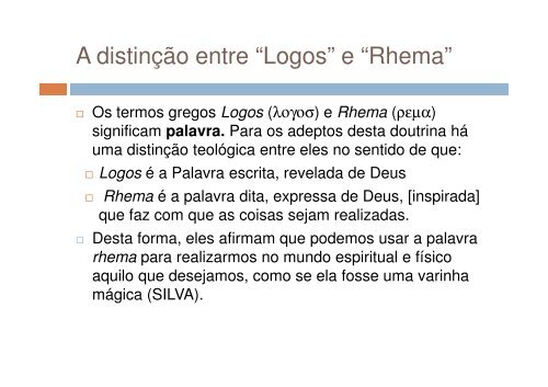 NEOPENTECOSTALISMO: O OUTRO LADO DA MOEDA Por ...