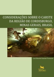 considerações sobre o carste da região de cordisburgo, minas ...