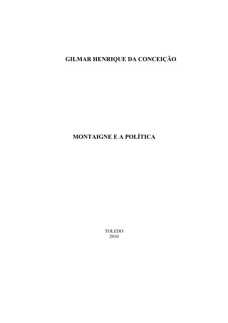 PDF) Como o pensamento de Montaigne pode nos ajudar a viver melhor em  nossos tempos?