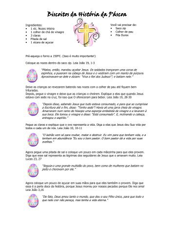 Biscoitos da História da Páscoa Biscoitos da História da ... - Webs