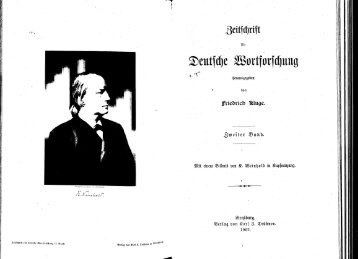 Zeitschrift för deutsche Wortforschung, 2 (1901) - Alaric Hall