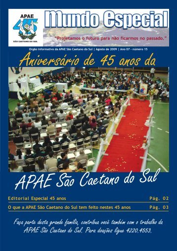 mundo especial 2 ed 2009.pmd - APAE São Caetano do Sul