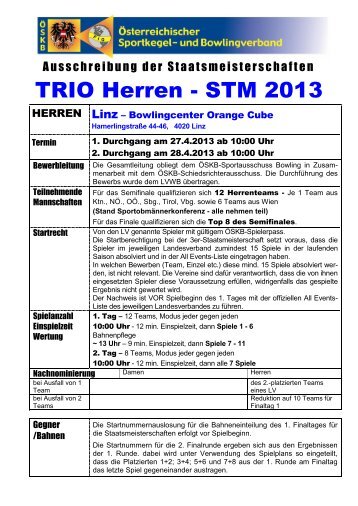 Staatsmeisterschaft Trio Herren 2013