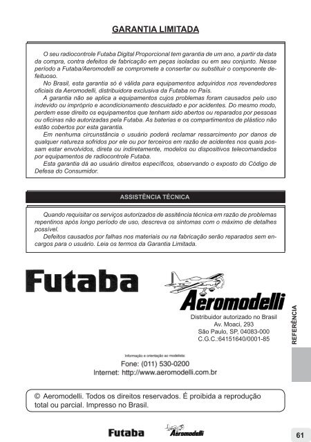 Manual Futaba 3PM-2 4 - Aeromodelli