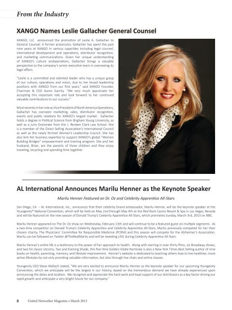 United Networker Magazine March 2013