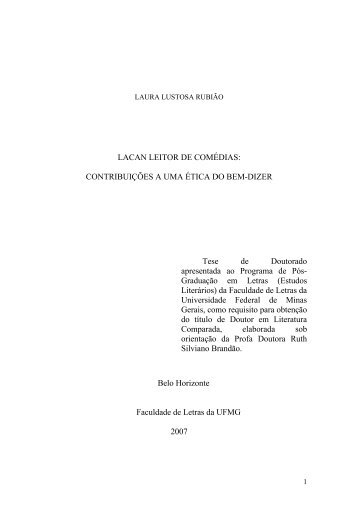 laura lustosa rubião - Biblioteca Digital de Teses e Dissertações da ...