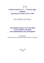 Universidade aberta à terceira idade (UnATI/UFPE) - Centro de ...