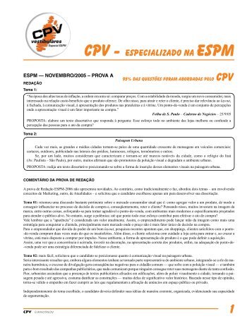 CPV - especializado na ESPM