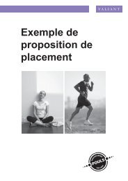 Exemple de proposition de placement