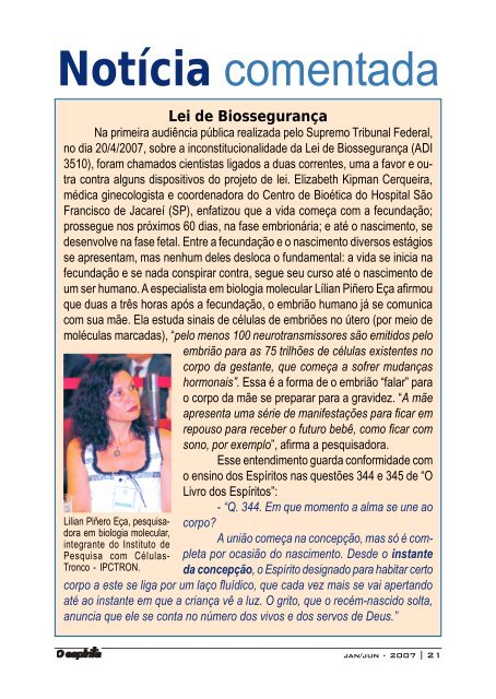 Capa 123 escaneada - Revista Espírita