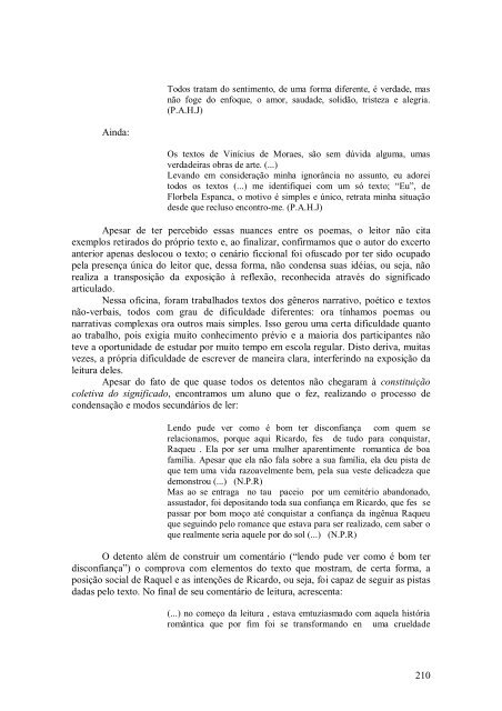 a leitura do texto literário ea busca da identidade: leitores na ... - UEM