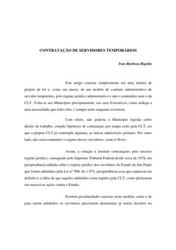 CONTRATAÇÃO DE SERVIDORES TEMPORÁRIOS - ACOPESP